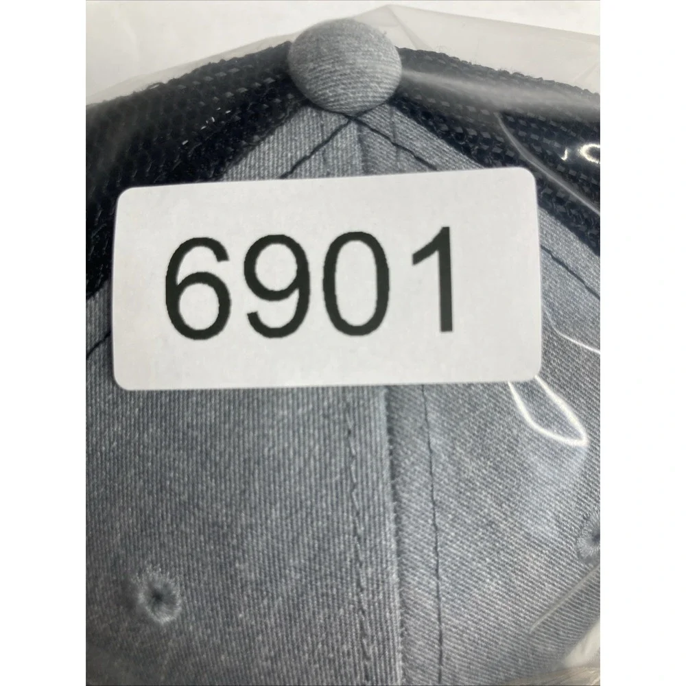 Certainties Saint-Gobain Cap Hat Gray Black Adult Adjustable Mesh SnapBack‎